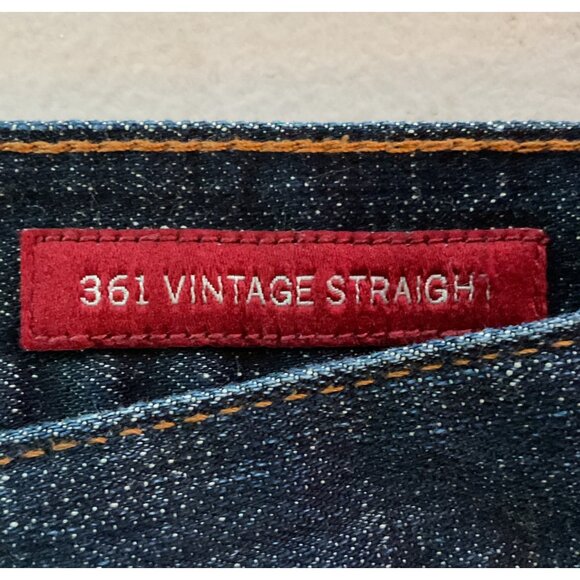 Lucky Brand Mens 361 Vintage Straight Jeans W34 L34 Handcrafted Denim - Picture 6 of 10